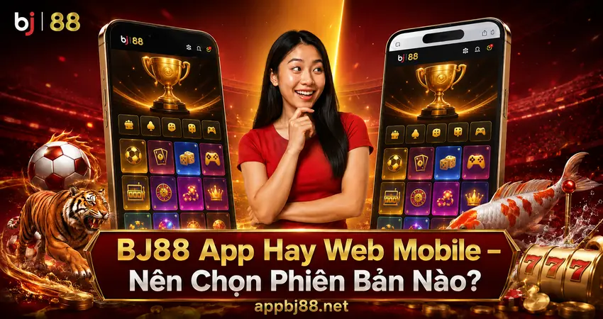 BJ88 App Hay Web Mobile – Nên Chọn Phiên Bản Nào?